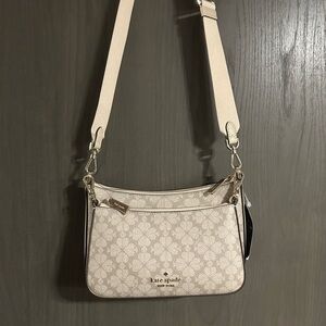 Kate Spade Beige Patterned Crossbody Bag